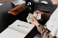 Accountant Counting Money