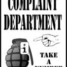sign, grenade, complaint